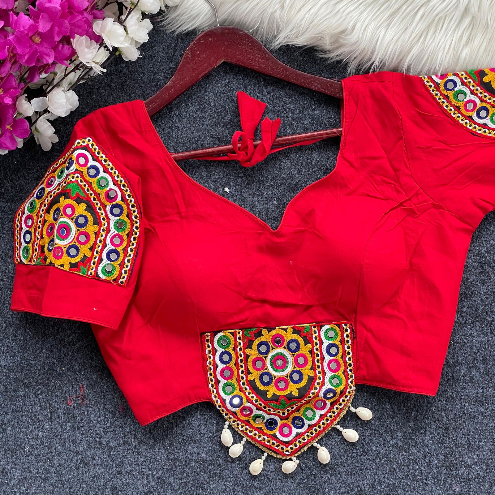 SV Magic Cotton Navratri Special Blouse Wholesale Shop In	